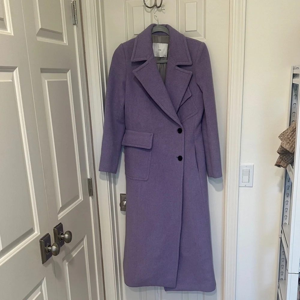 MANGO Wool Coat Size Small - Picture 1 of 8